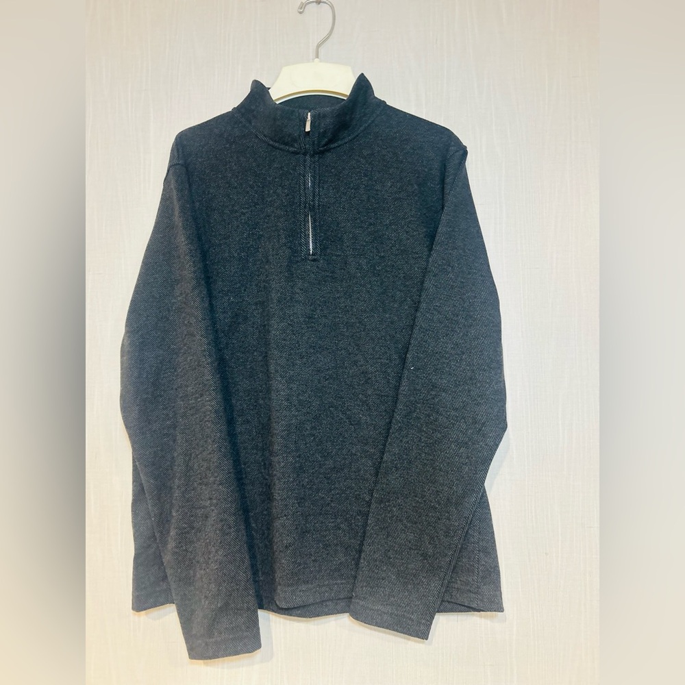 J. Crew Men's Dark Gray Zip-Up Sweater